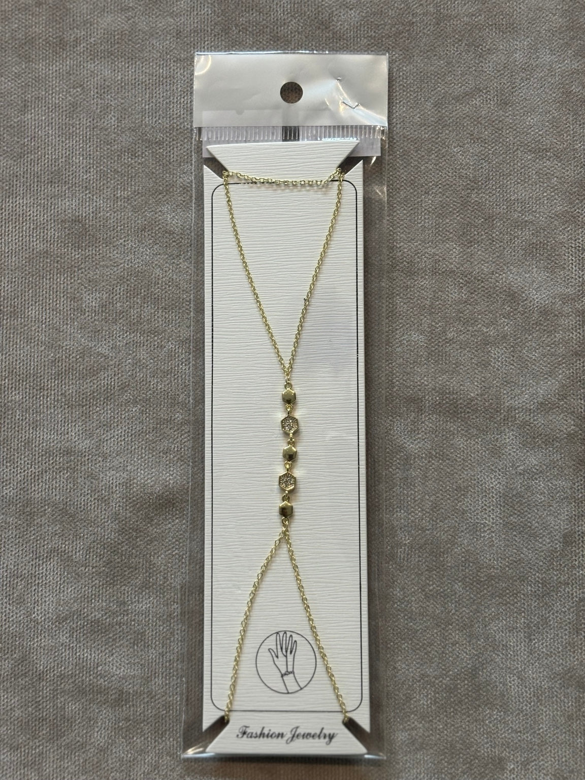 Gold Geometrik Taş Detaylı Şahmeran
