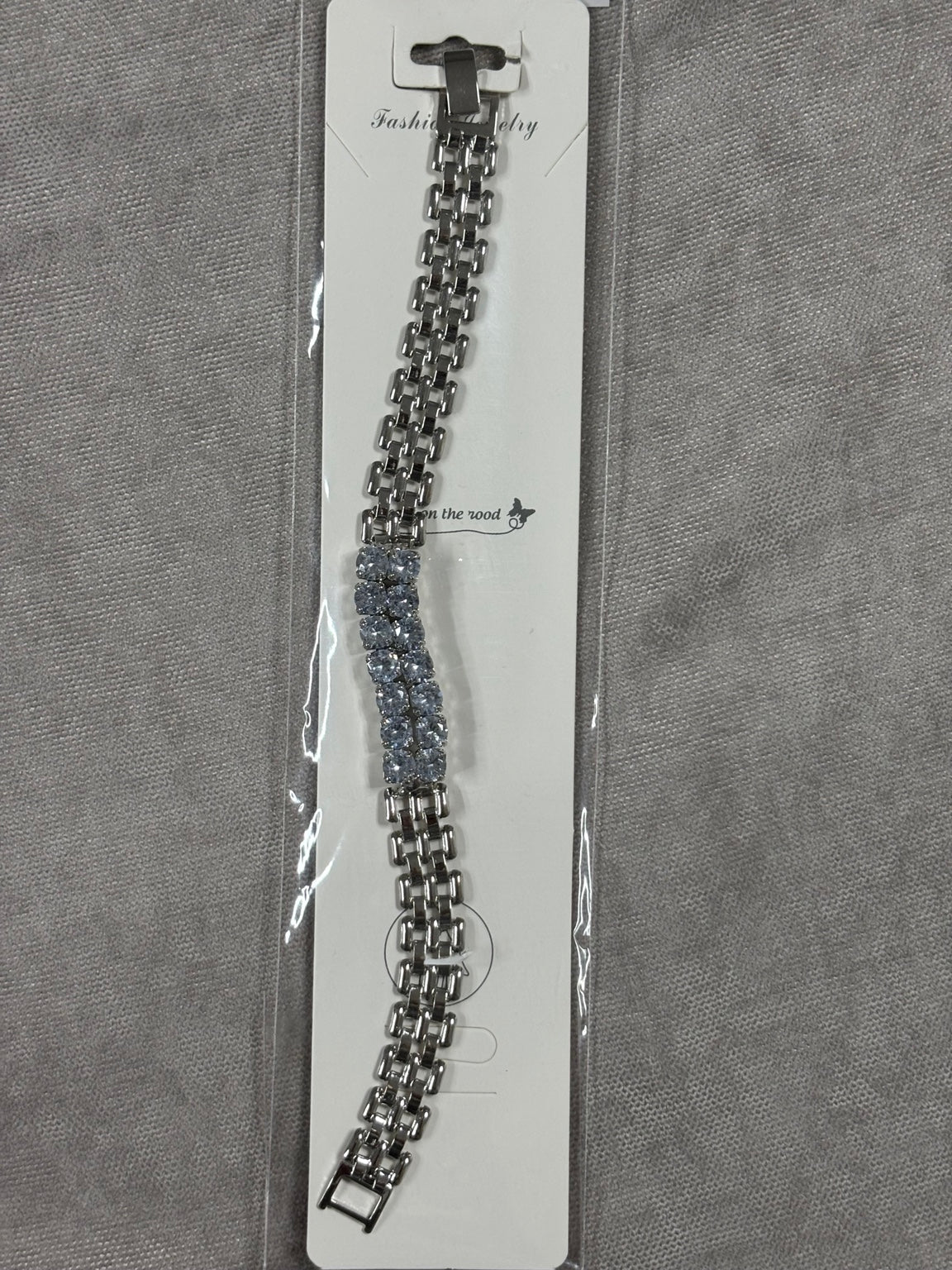 Üç Sıra Taşlı Silver Bileklik