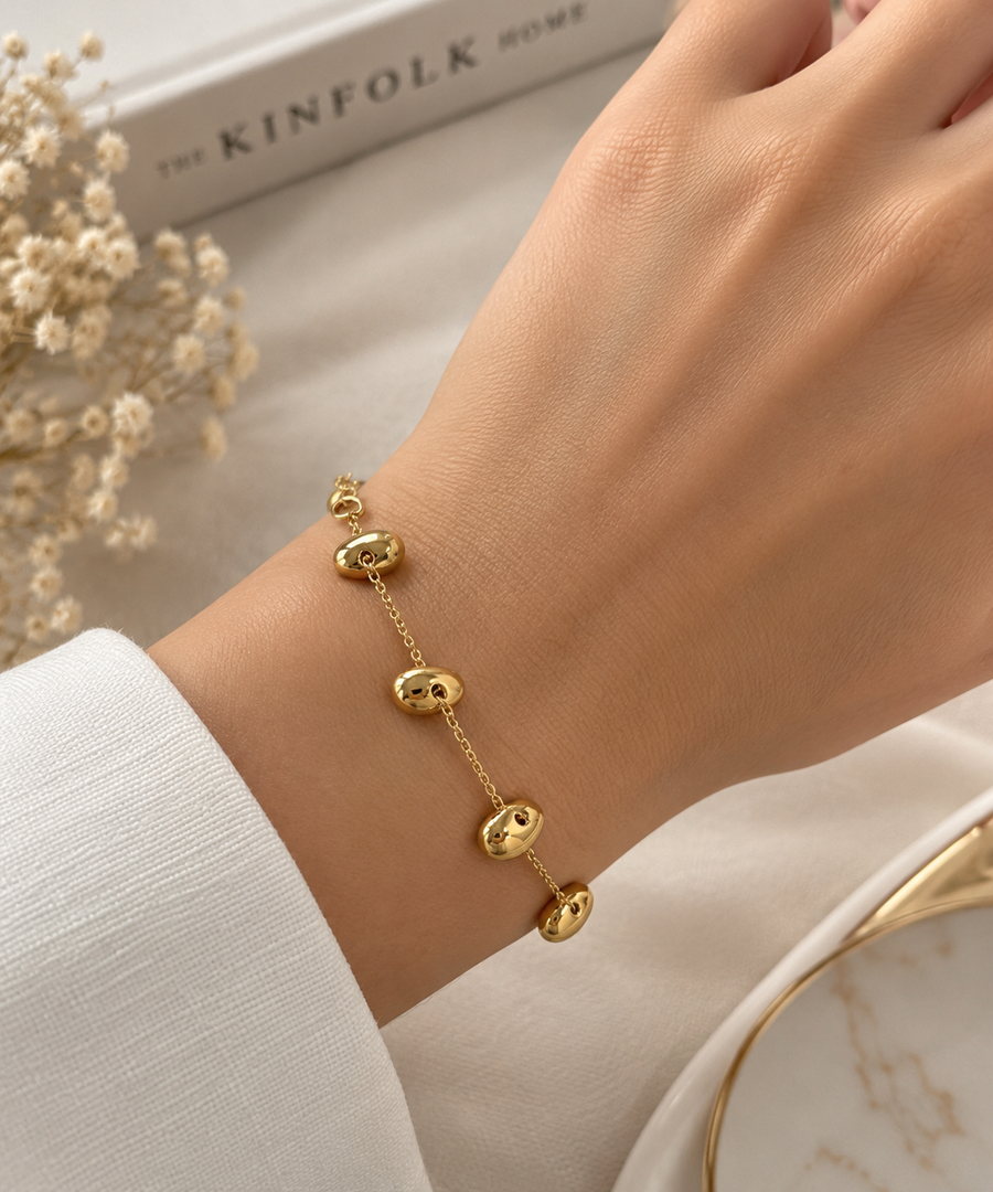 Luna Gold 6 Detaylı Bileklik