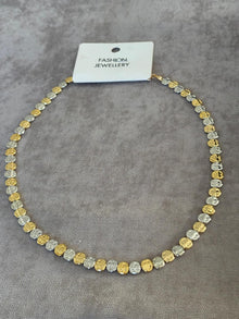 Duo Işıltı Gold-Silver Boncuk Kolye