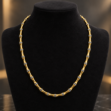 Bamboo Gold-Silver Detay Kolye