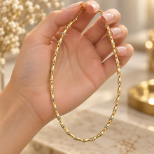 Bamboo Gold-Silver Detay Kolye
