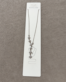 Silver Renk Sıralı Yıldız Taşlı Kolye