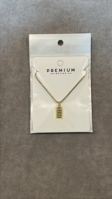 Gold Külçe Detaylı Kolye