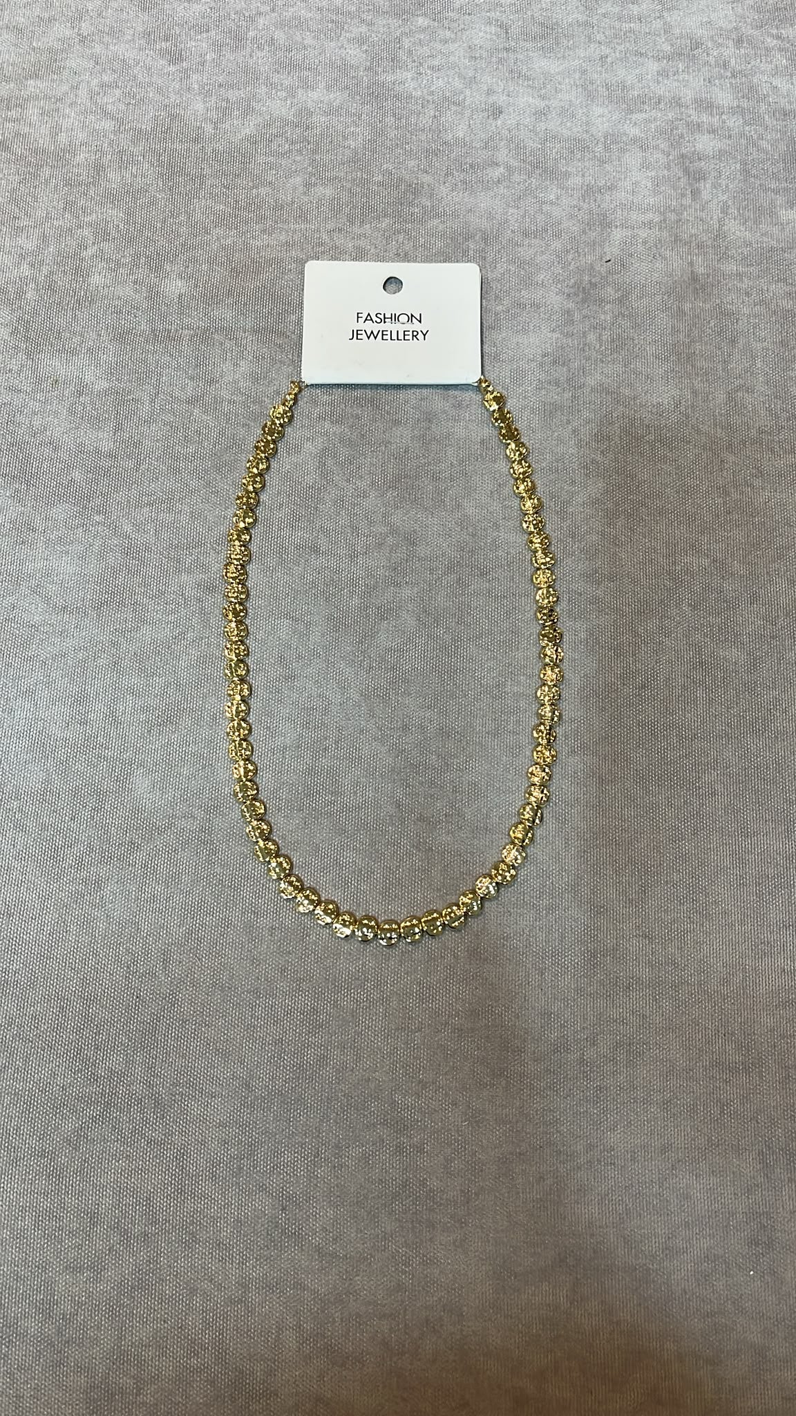 Lina İnce Gold Boncuk Kolye